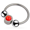 MenSteel Anneau de gland Royring Bijou Rouge